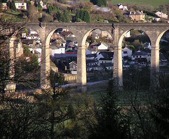 View from the terrace towards Calstock